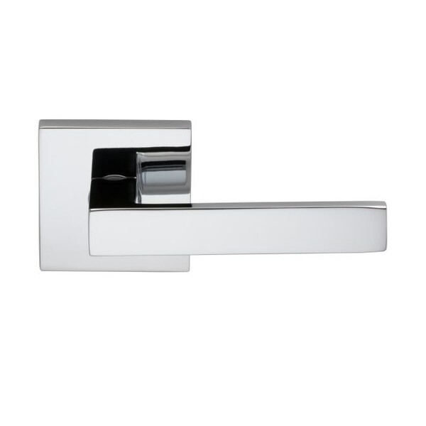 Square Rose Priv Lever 2-3/4" BS Full Lip Strike Bright Chrome 930