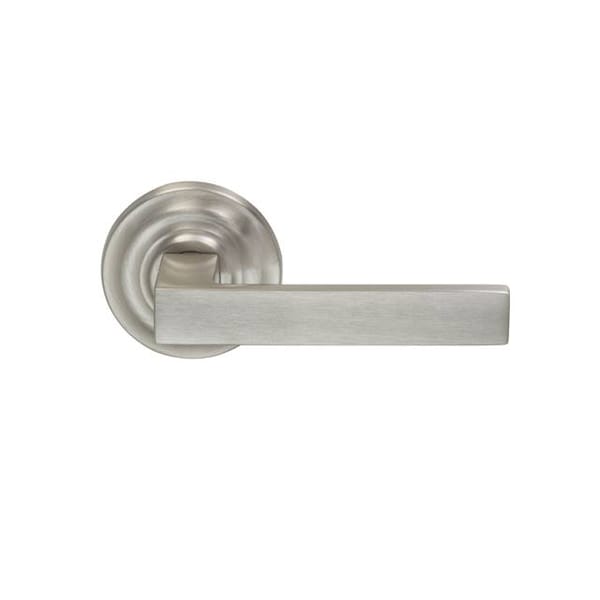 Traditional Rose Priv Lever 2-3/4" BS T Strike Satin Nickel 930