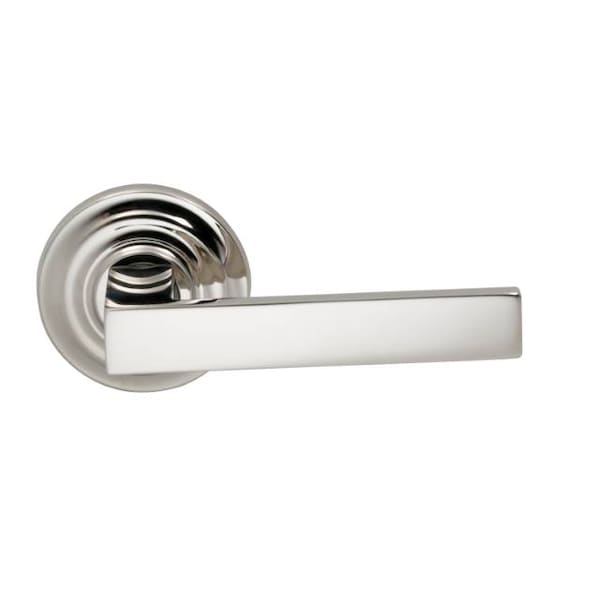Traditional Rose Priv Lever 2-3/8" BS T Strike Bright Nickel 930