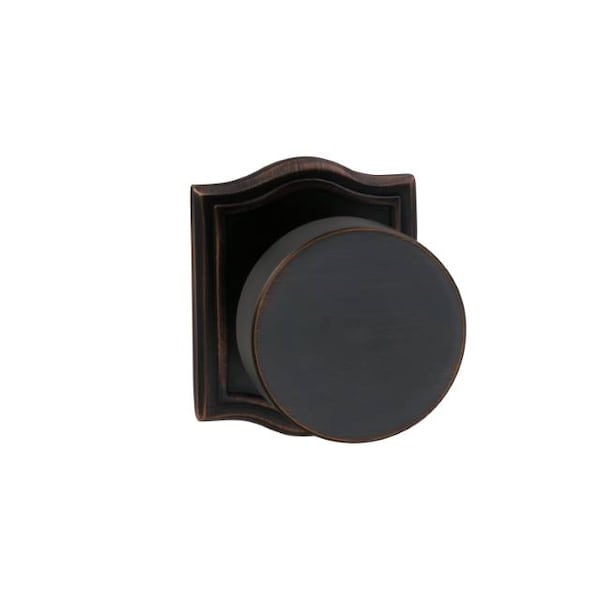 Arched Rose Pass Knob 2-3/4" BS Full Lip Strike Tuscan Bronze 935