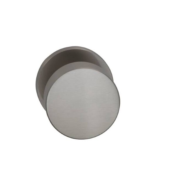 Single Dummy Knob Satin Nickel 935 with Modern Rose