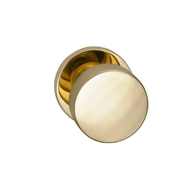 Single Dummy Knob Bright Brass 935 with Modern Rose