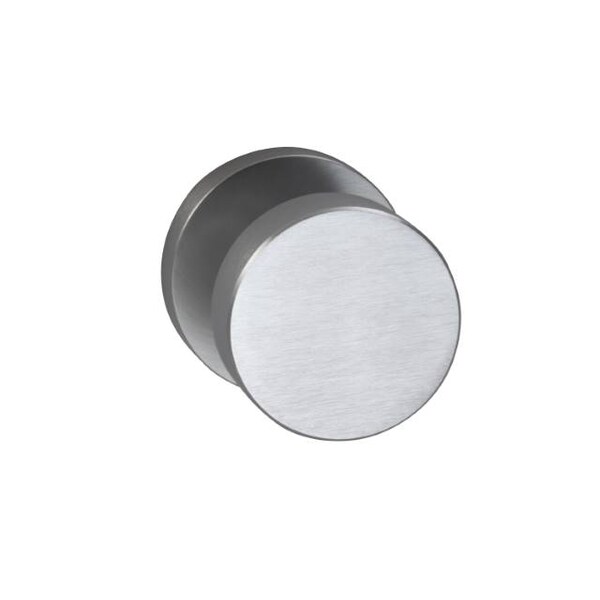 Modern Rose Privacy Knob 2-3/8" Backset, T Strike Satin Chrome 935