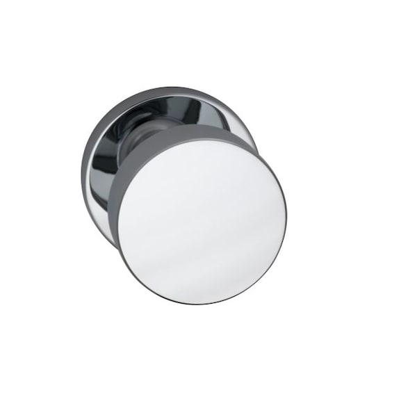 Single Dummy Knob Bright Chrome 935 with Modern Rose