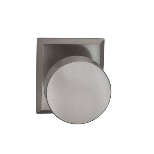 Single Dummy Knob Satin Nickel 935 with Rectangular Rose