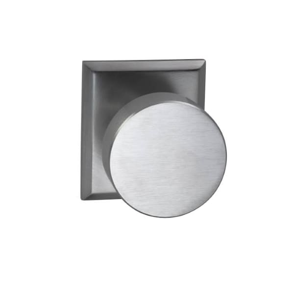 Single Dummy Knob Satin Chrome 935 with Rectangular Rose