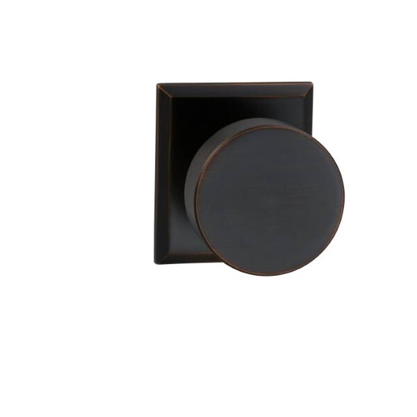 Rectangular Rose Pass Knob 2-3/4" BS Full Lip Strike Tuscan Bronze 935