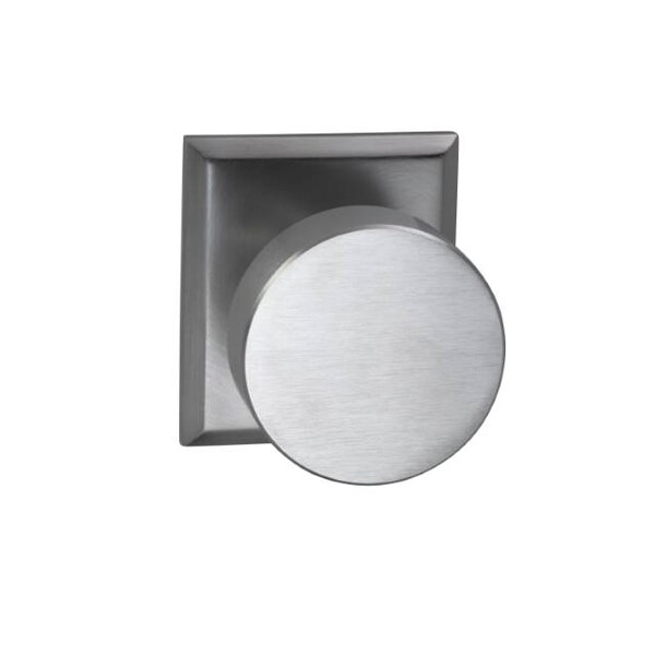 Rectangular Rose Priv Knob 2-3/8" BS Full Lip Strike Satin Chrome 935