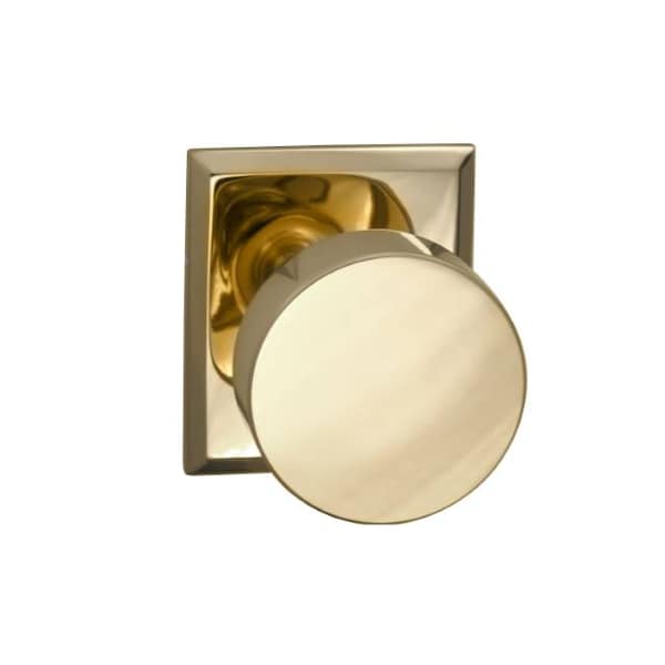 Rectangular Rose Priv Knob 2-3/8" BS T Strike Bright Brass 935