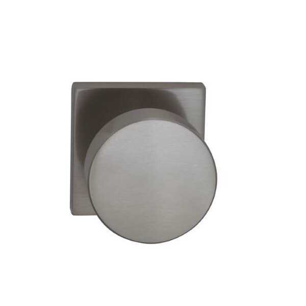 Square Rose Priv Knob 2-3/4" BS Full Lip Strike Satin Nickel 935