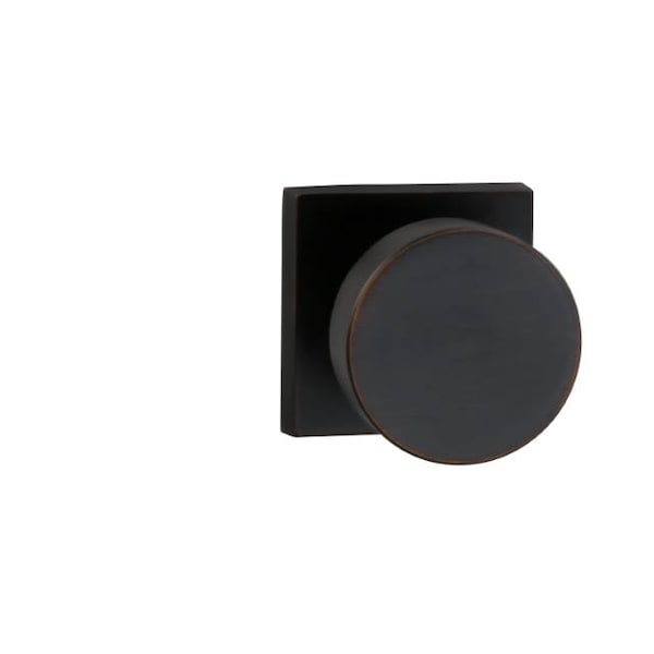 Square Rose Passage Knob 2-3/4" Backset, T Strike Tuscan Bronze 935