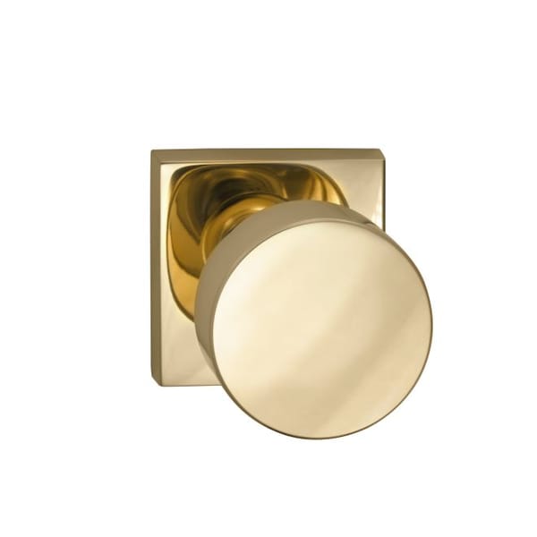 Square Rose Priv Knob 2-3/8" BS Full Lip Strike Bright Brass 935