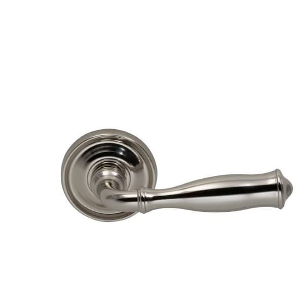 Lever 2-3/16" Rose Pass 2-3/4" BS T 1-3/4" Doors Bright Nickel 944