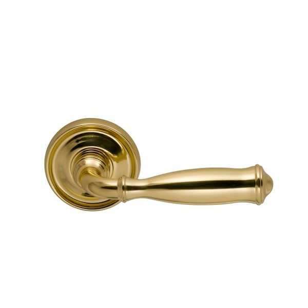 Lever 2-3/16" Rose Pass 2-3/4" BS T 1-3/4" Doors Bright Brass 944