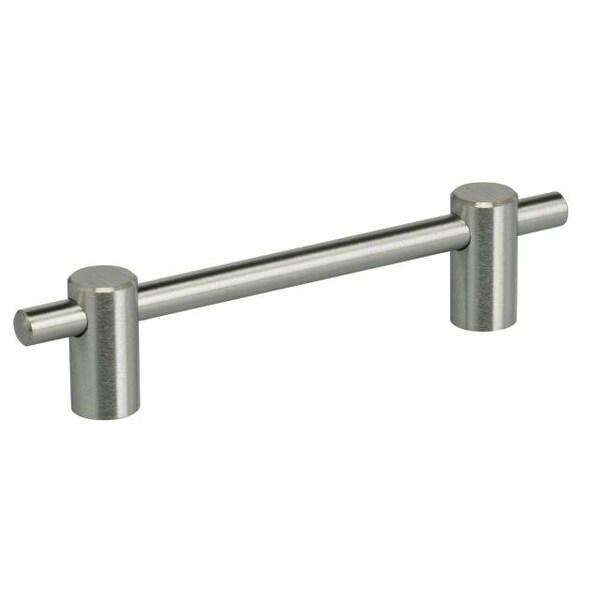 Center to Center Modern Bar Cabinet Pull Satin Stainless Steel 3-3/4"