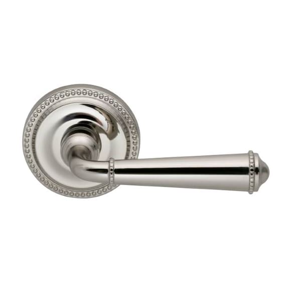 Lever 2-5/8" Rose Pass 2-3/8" BS T 1-3/4" Doors Bright Nickel 946