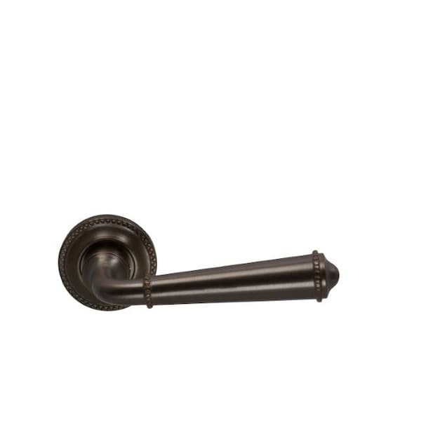 Lever with 1-3/4" Rose Single Dummy Unlacquered Antique Bronze 946