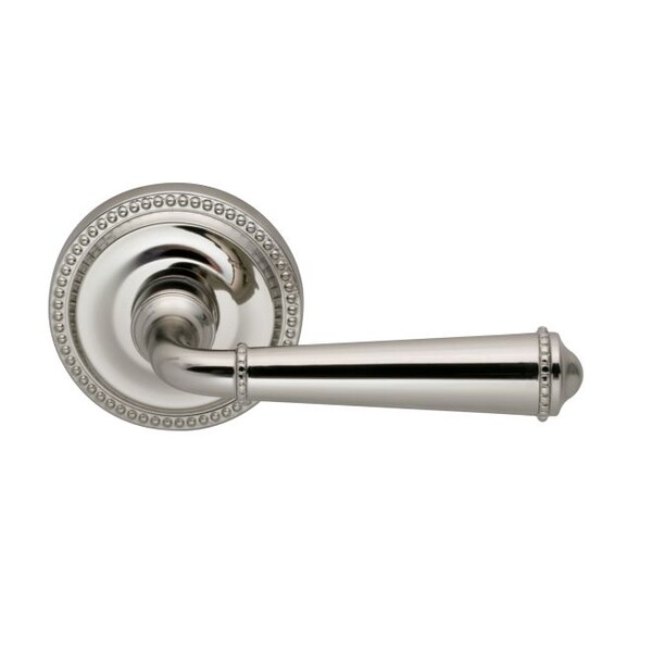 Lever 2-5/8" Rose Priv 2-3/8" BS T 1-3/4" Doors Bright Nickel 946