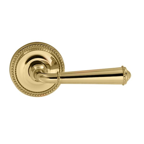 Lever 2-5/8" Rose Pass 2-3/4" BS T 1-3/4" Doors Bright Brass 946