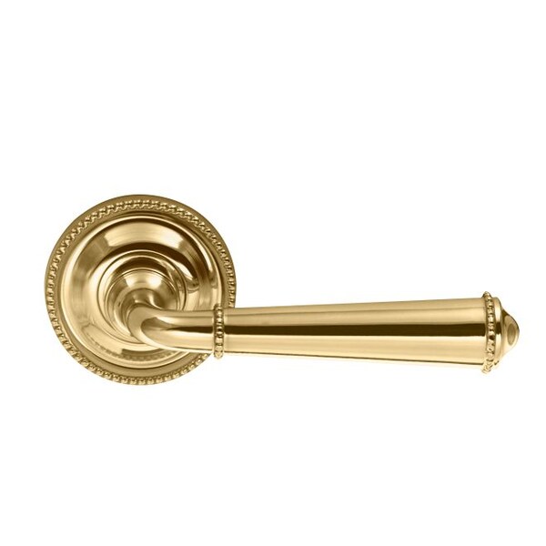 Lever 2-3/16" Rose Pass 2-3/8" BS T 1-3/4" Doors Bright Brass 946