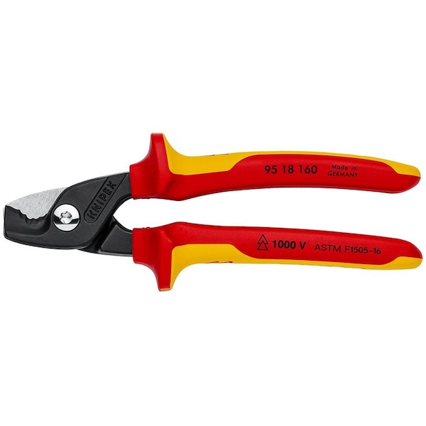 Cable Shears, 6 1/4" StepCut, 1000V Insu