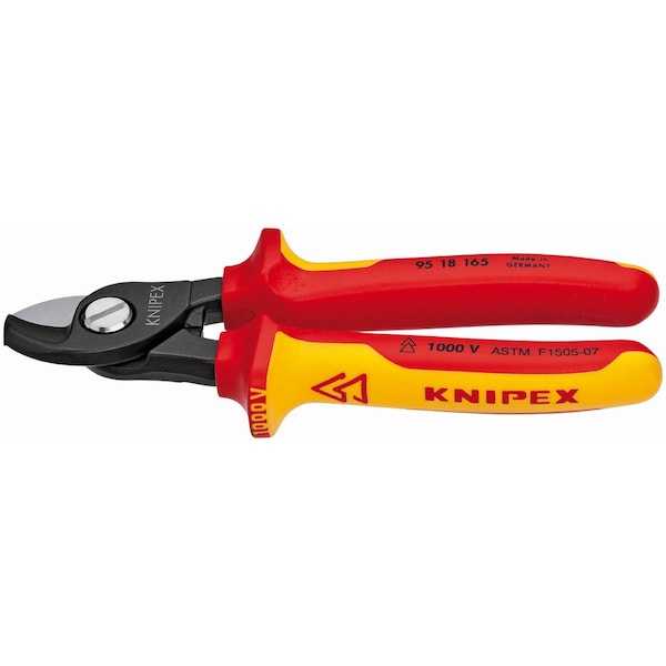 Cable Shears, 6 1/2", 1000V Insulated