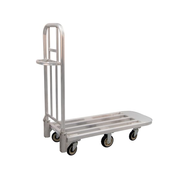 Utility Cart, Aluminum, 1200 lb Load Capacity, 55-1/4" L, 20" W, 52-3/8" H