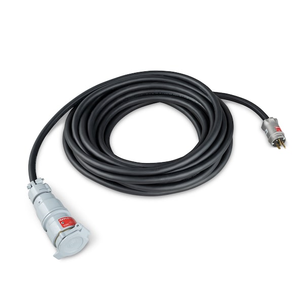 Explosion Proof Extension Cord, 10 AWG, 10/3, 1 Outlets, Black, 50 ft