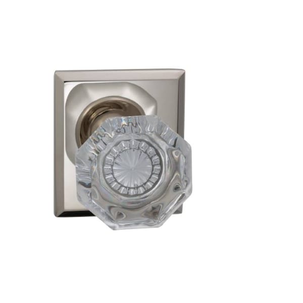 Rose Single Dummy Knob Bright Nickel 955 with Rectangular