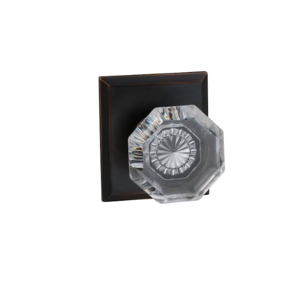 Rectangular Rose Priv Knob 2-3/8" BS Full Lip Strike Tuscan Bronze 955