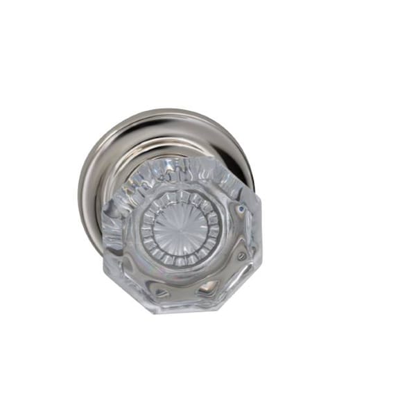 Traditional Rose Priv Knob 2-3/8" BS T Strike Bright Nickel 955