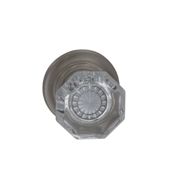 Traditional Rose Priv Knob 2-3/8" BS T Strike Satin Nickel 955