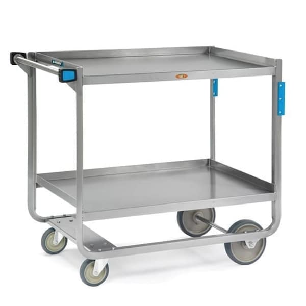 Stainless Steel Utility Cart; 1,000 Lb Capacity, 2 Shelf, 21"x49"