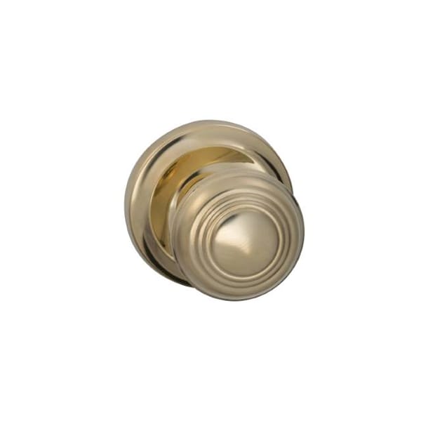 Knob 2-5/8" Rose Pass 2-3/4" BS T 1-3/8" Doors ULQ Bright Brass 970