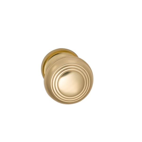 Knob 1-3/4" Rose Pass 2-3/4" BS T 1-3/4" Doors Bright Brass 970