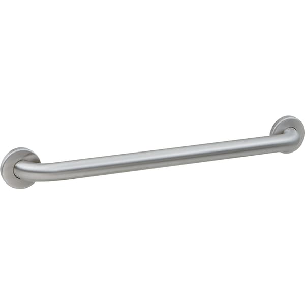 Straight Straight Grab Bar, 1-1/4" dia., 27-1/8" L, Stainless Steel, Satin