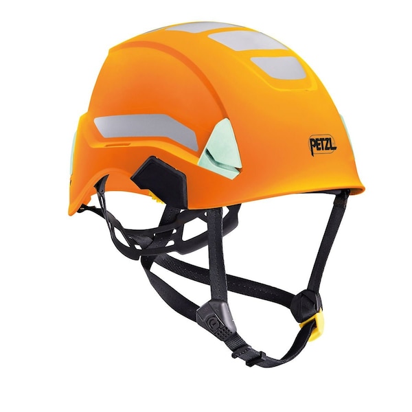 Safety Helmet, ABS, EPP, Hi-Vis Orange, Fits Hat Size One Size Fits Most