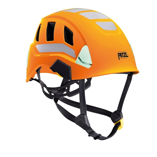 Safety Helmet, ABS, EPP, Hi-Vis Orange, Fits Hat Size One Size Fits Most
