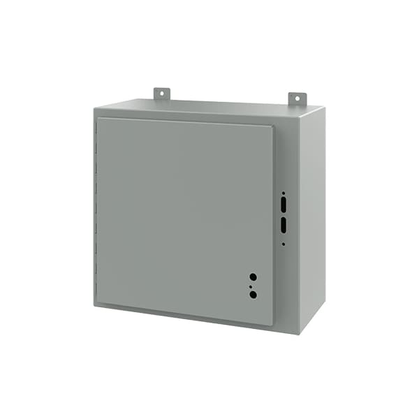 Electrical Enclosures, 20 in H, 10 in D, 21.38 in W, NEMA 12, Mild Steel