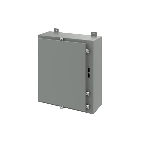 Clamps Electrical Enclosures, 24 in H, 8 in D, 21.38 in W, 4, Steel