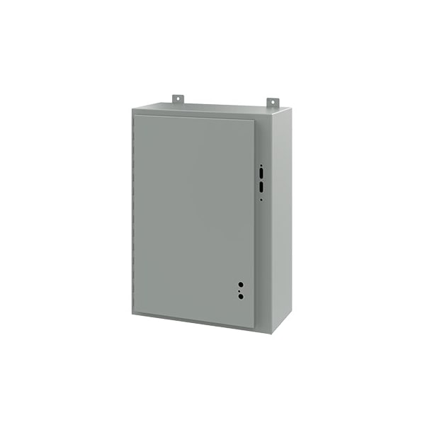 Electrical Enclosures, 30 in H, 10 in D, 21.38 in W, NEMA 12, Steel