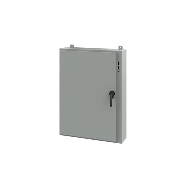 Keyed Handle Electrical Enclosures, 42 in H, 8 in D, 31.38 in W, NEMA 12, Steel