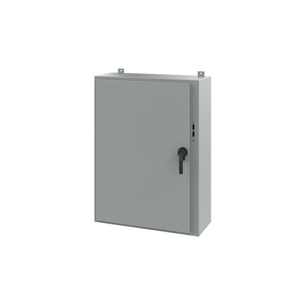 Keyed Handle Electrical Enclosures, 42 in H, 12 in D, 31.38 in W, NEMA 12, Steel