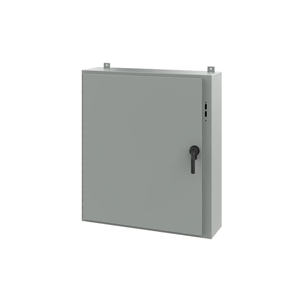 Keyed Handle Electrical Enclosures, 42 in H, 10 in D, 37.38 in W, NEMA 12, Steel