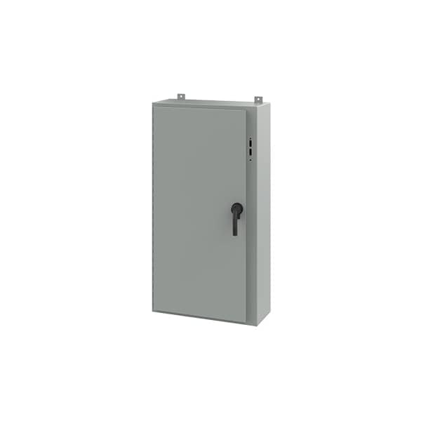 Keyed Handle Electrical Enclosures, 48 in H, 10 in D, 25.38 in W, NEMA 12, Steel