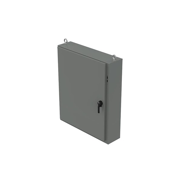 3 Point Latch with Padlocking Electrical Enclosures, 48 in H, 10 in D, 40-1/4 in W, 12, Steel