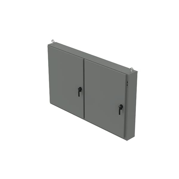 3 Point Latch with Padlocking Electrical Enclosures, 48 in H, 10 in D, 78-1/2 in W, 12, Steel
