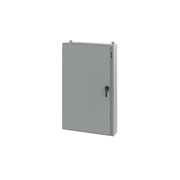Keyed Handle Electrical Enclosures, 60 in H, 8 in D, 37.38 in W, NEMA 12, Steel