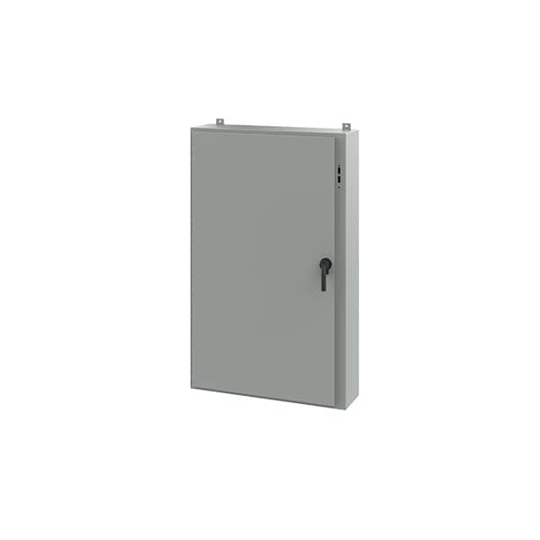 Keyed Handle Electrical Enclosures, 60 in H, 10 in D, 37.38 in W, NEMA 12, Steel