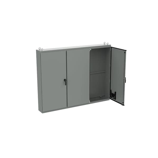 Free-Stand, Multi-Door, Type 12, 86.12x112.00x14.12, Gray, Steel
